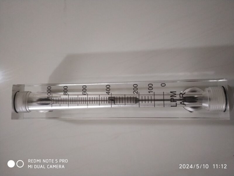 Best Quality 1000 LPM Acrylic Rotameter