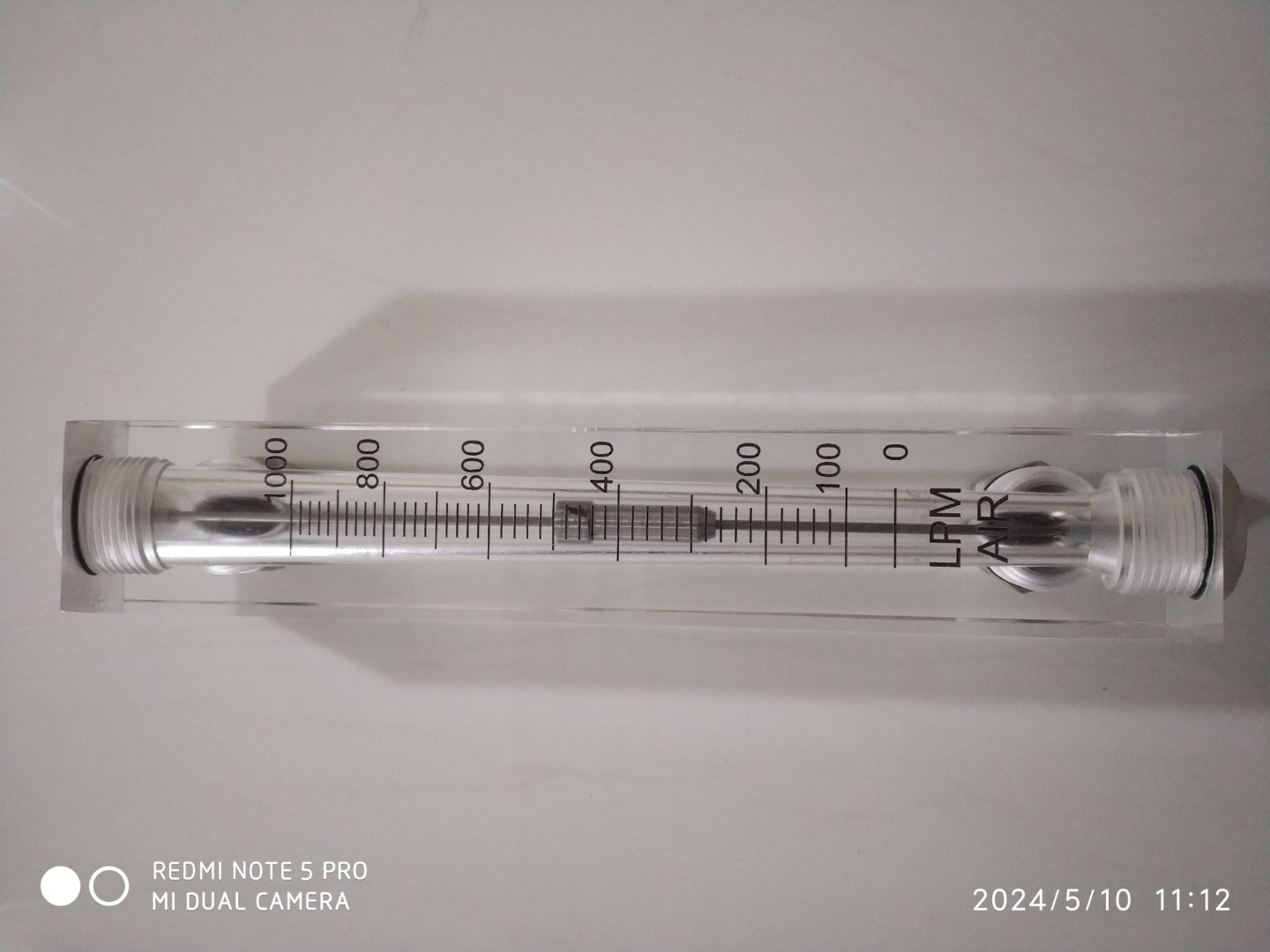 1000LPM Acrylic Rotameter For Fermenter Air