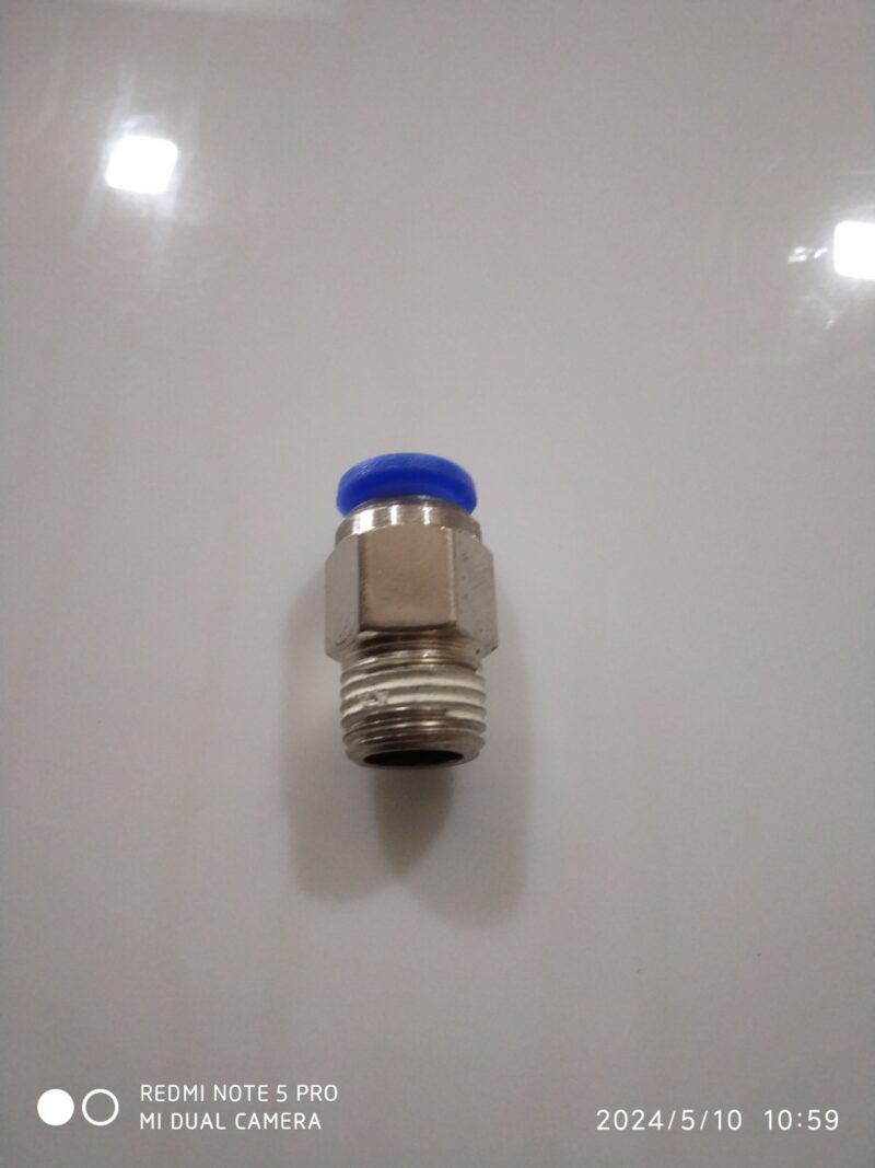 Pu Threaded Connector 1by4 Male x 8mm